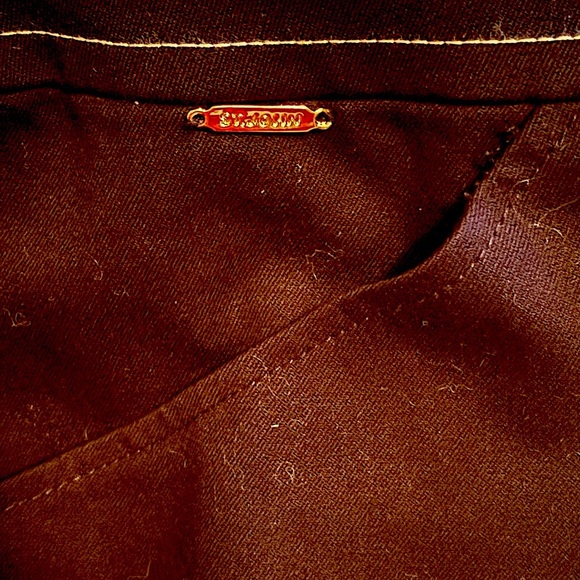 St John Sport Straight Leg Navy Pantsbwith added gold accents - Size 14 - Picture 7 of 7